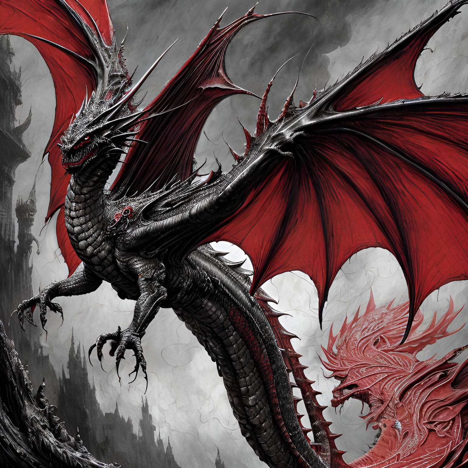 AI generated: art dragon
