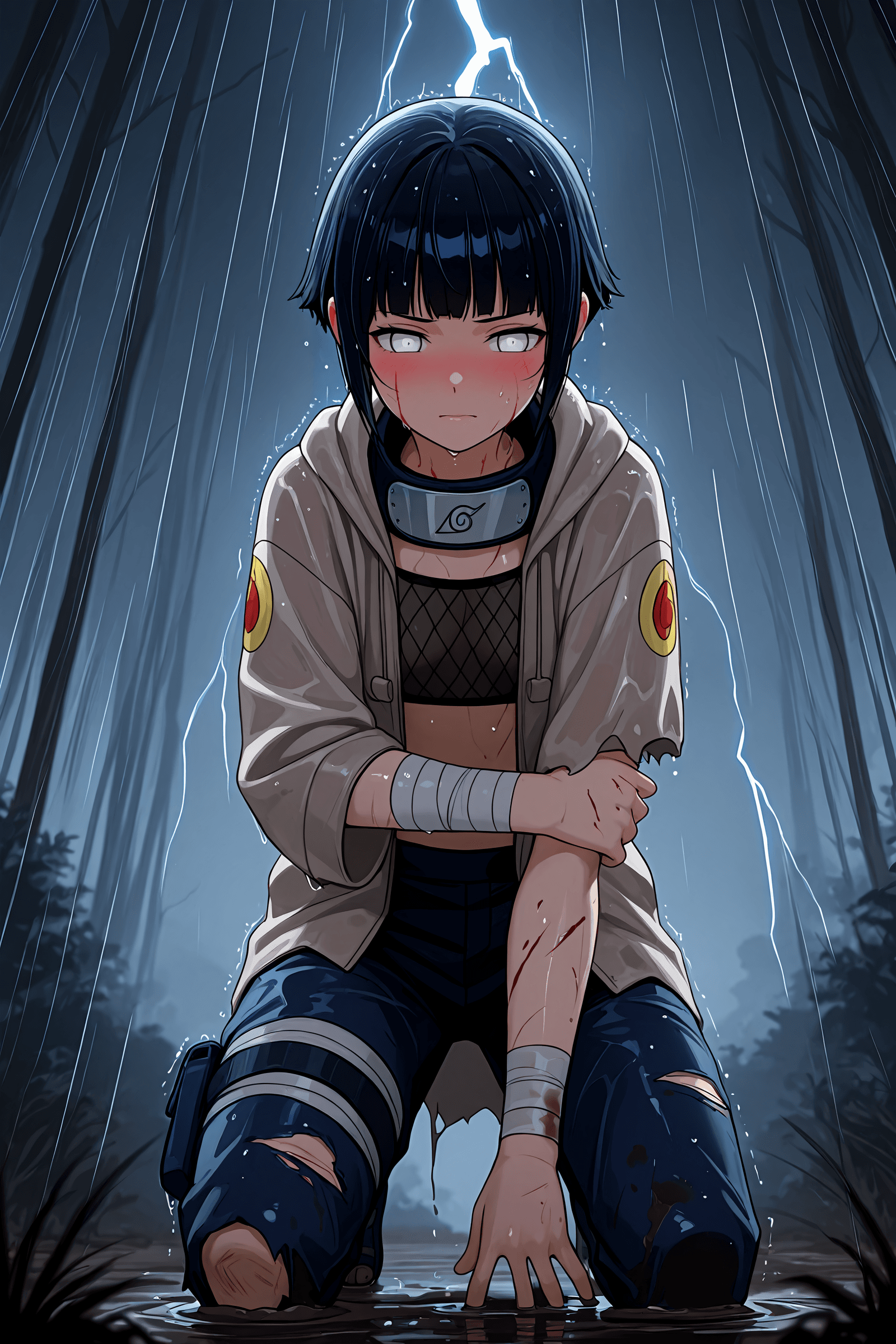 Hinata Hyuga Genin (Naruto) COMMISSION