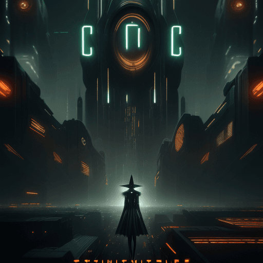 AI generated: create a stunning movie poster for a scifi movie witch is influenced by the style of Fritz Lang's "M...