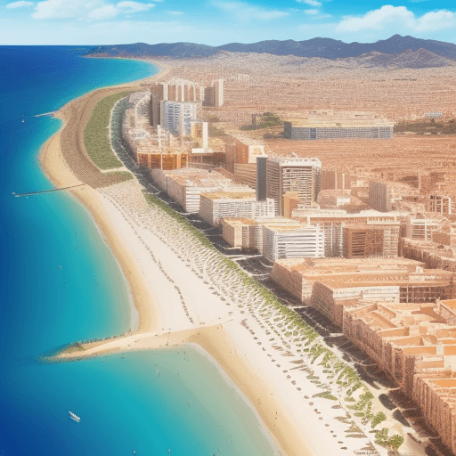 AI generated: design me a poster to promote the region of murcia in Spain. Murcia has beautiful beaches, a rich ga...