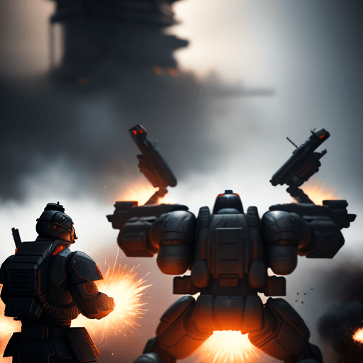 AI generated: men under siege, masters of conflict, hyper realistic, 8k quality, nanite rendering, volumetric ligh...
