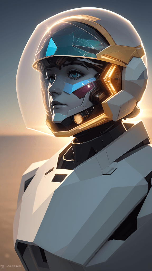 AI generated: <lora:CrystallineAI-000009:1>, concept art, top-down view of a Protective head gear, at Golden hour,...