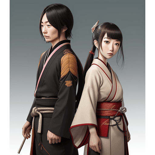 AI generated: Kazuha and the Wanderer in Genshin