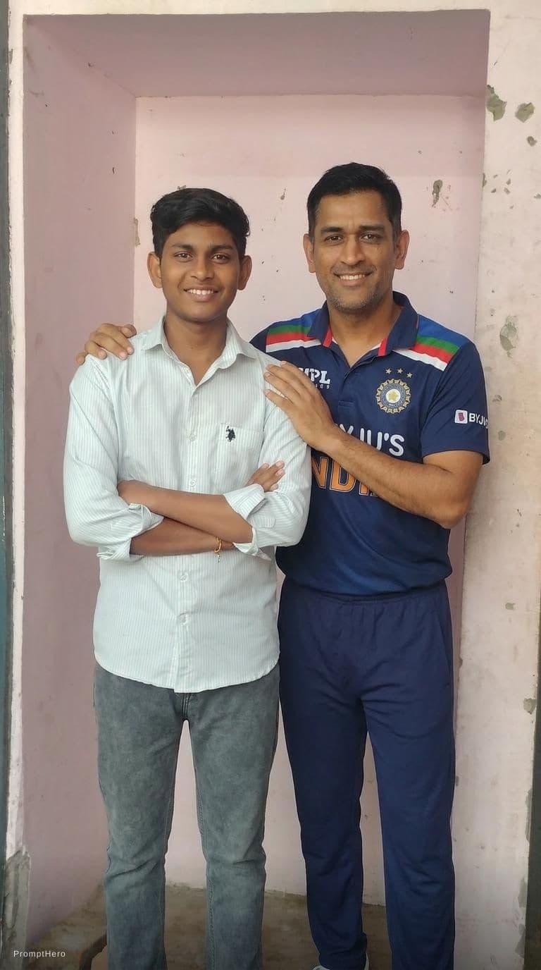 AI generated: Add dhoni with me