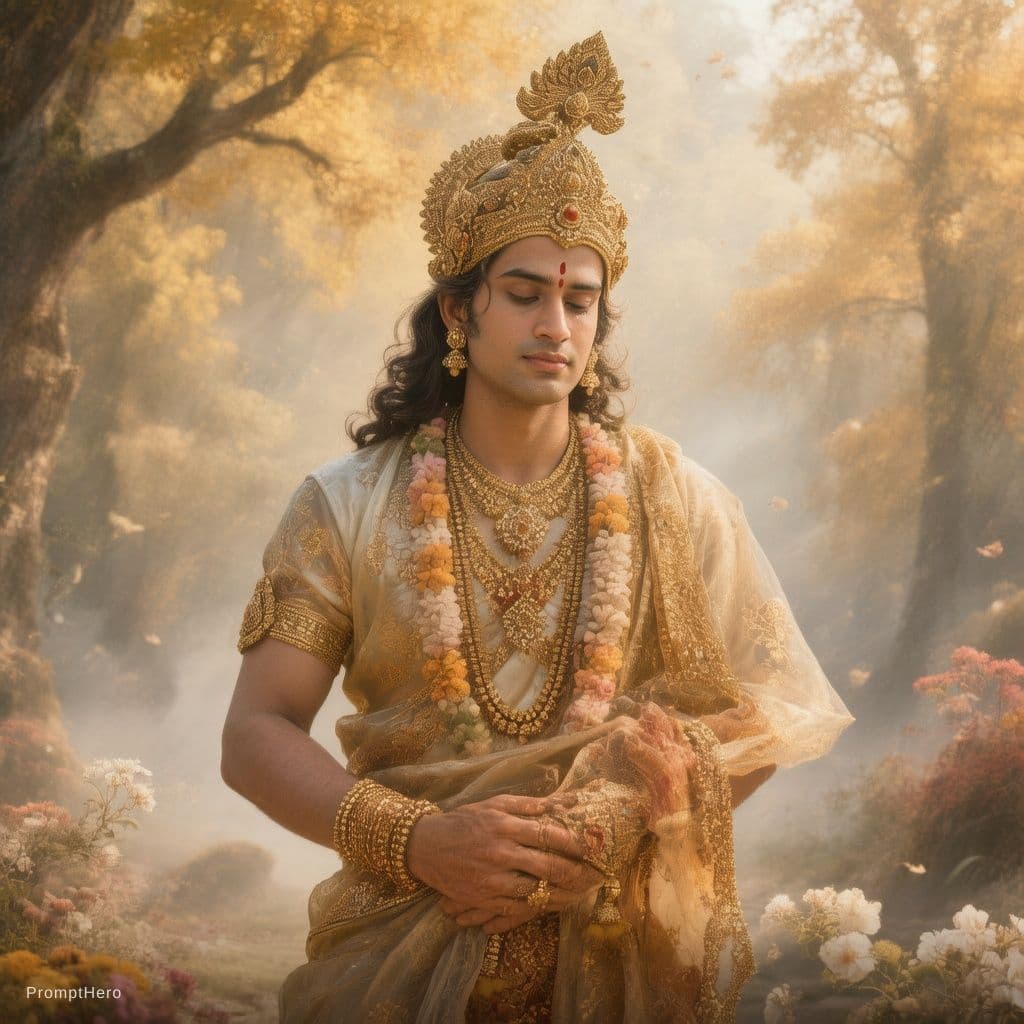 AI generated: Bhagwat geeta Granth, ramayan Granth