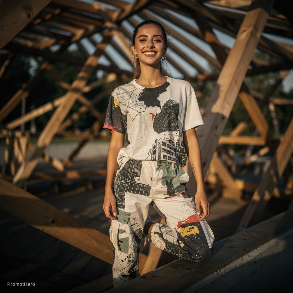 AI generated: A professional photograph showcases one of the most beautiful girls globally, utilizing pinhole phot...
