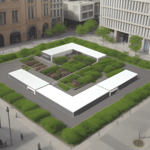 AI generated: An innovative square
 