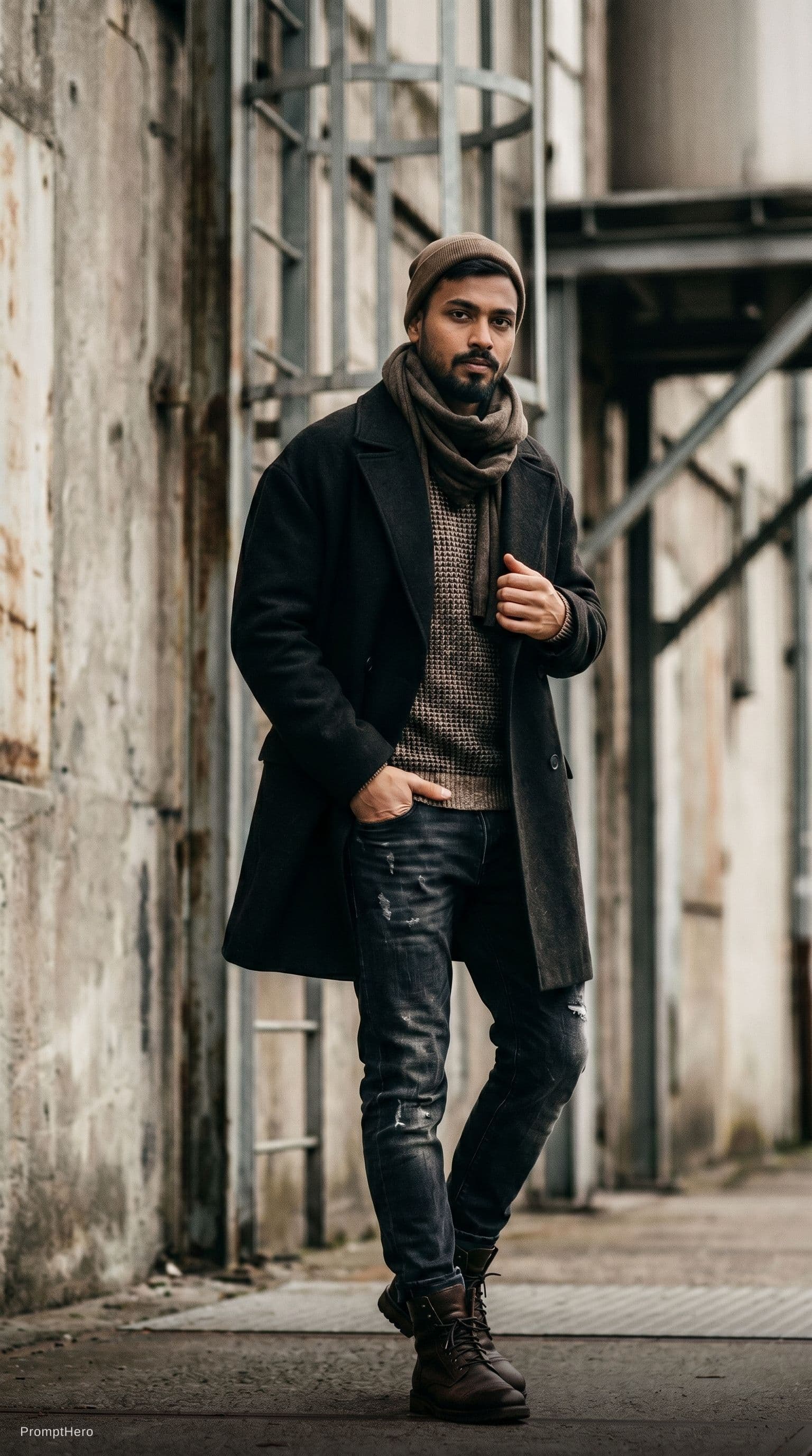 AI generated: fashion editorial photograph, man, shot on a Canon EOS 5D Mark IV --chaos 75 --ar 1:2 --profile rsy6...