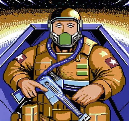 Commodore 64 style pixel art