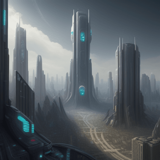 AI generated: 
what a sci-fi big city will look like in the year 8000