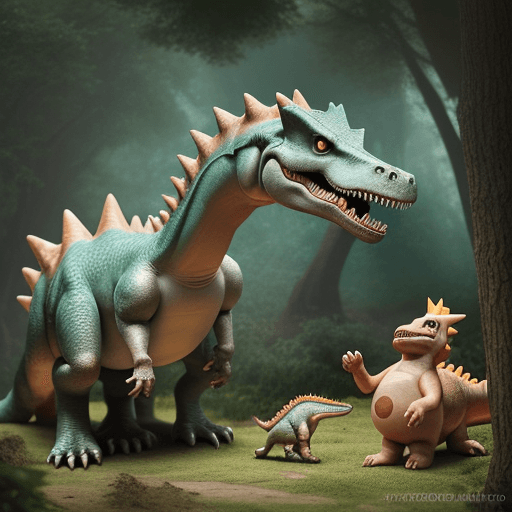 AI generated: nacimiento de un dinosaurio 