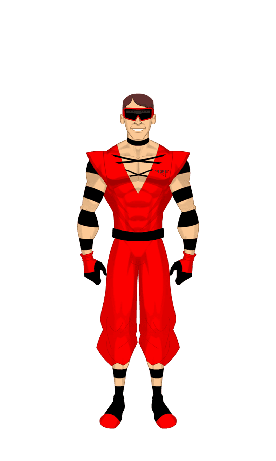 AI generated: realistic, 3d, cinematic ando texturized costume