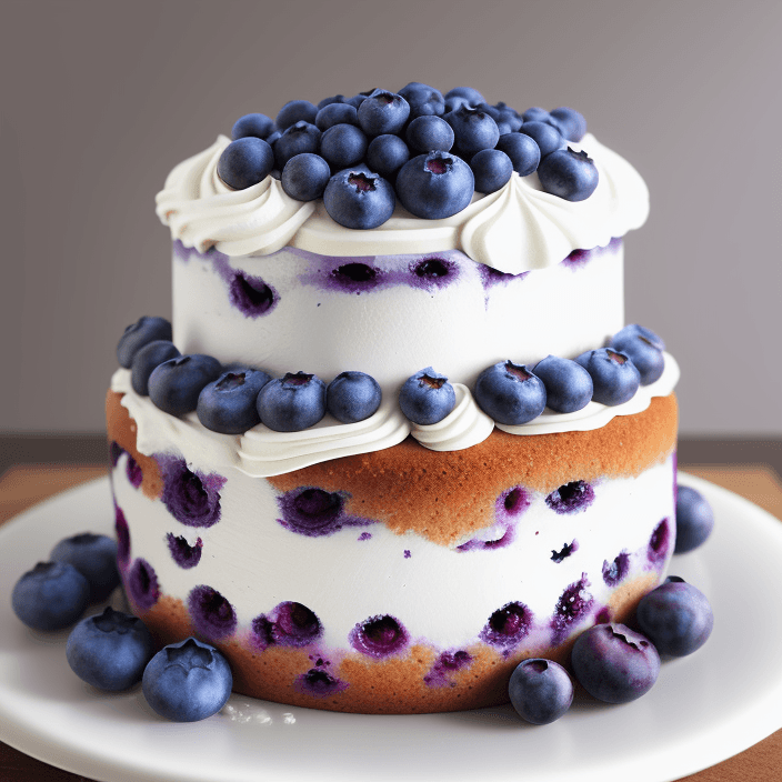 AI generated: blueberry cake
