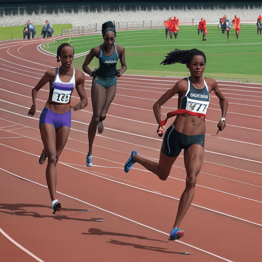 AI generated: people participating in a track event.