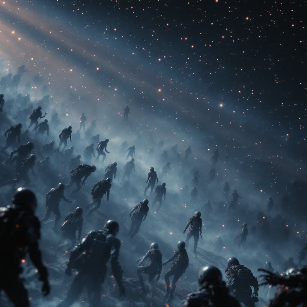 AI generated: one hundred stupid looking idiot humans, incredibly cinematic, 8k, HD, nanites, volumetric lighting