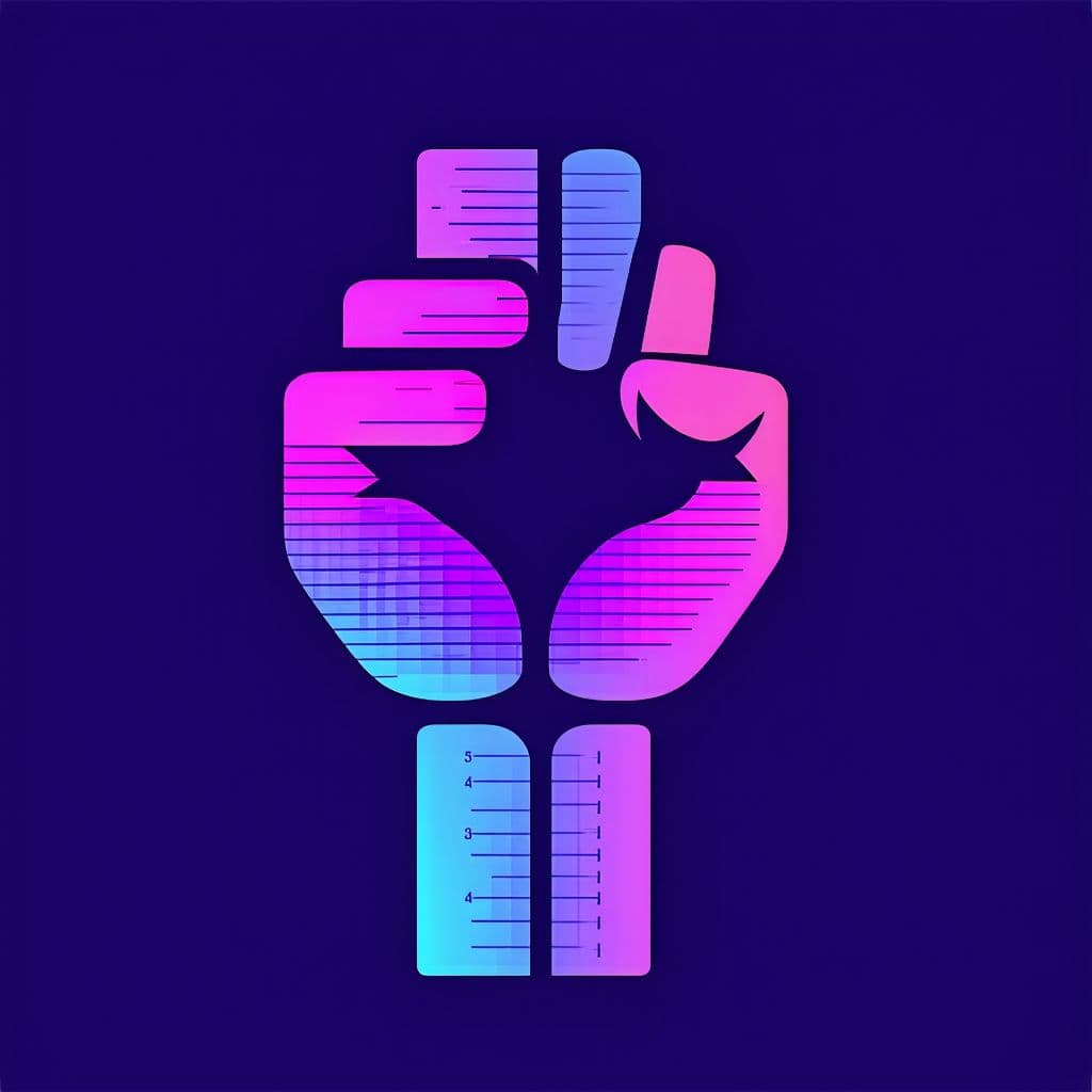 AI generated: un logotipo de un pulso binario , tecnologia y noticias 