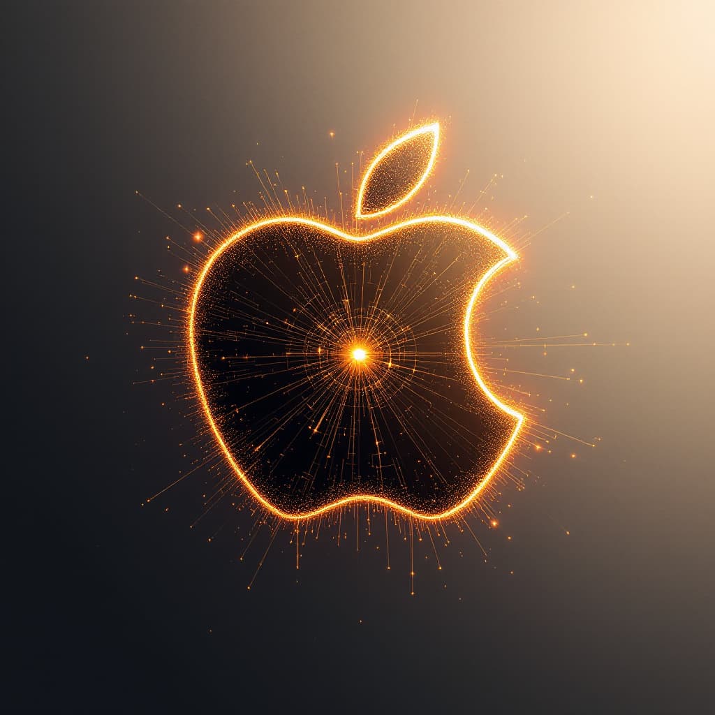 AI generated: Apple logo as technology