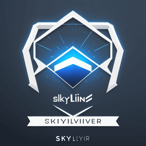 AI generated: Design a typography logo for a hosting company called SKYLINKSERVER