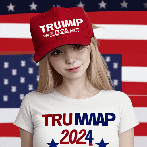 AI generated: Trump 2024! ! ELECTION WINNER! ! wearing a MAGA HAT!