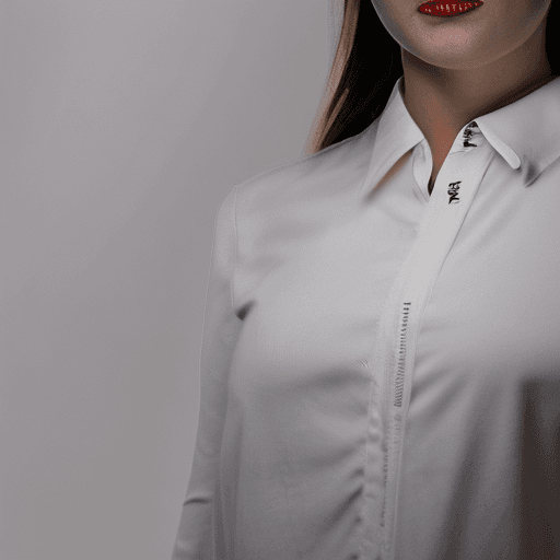 AI generated: a woman in a white shirt is posing for a picture, a character portrait by Johan Lundbye, featured on...
