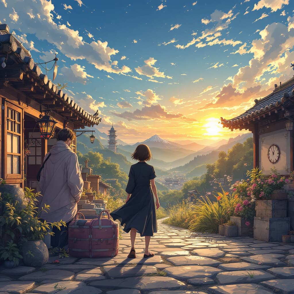 AI generated: anime story scene