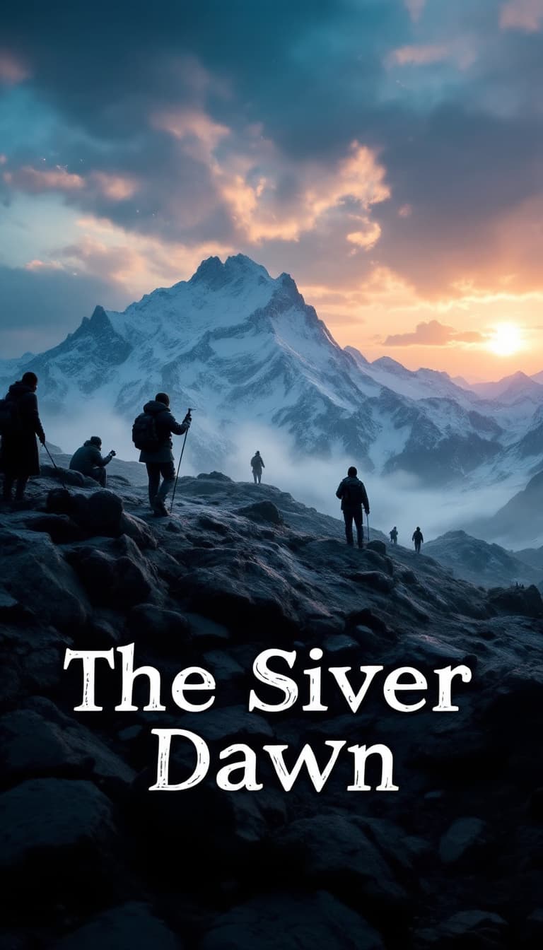 AI generated: Create a title page for a video about the history of Silver titled "The Siver Dawn" make it punchy a...
