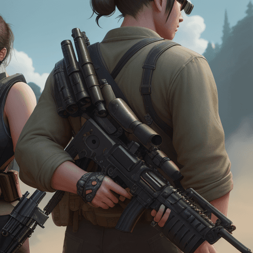 AI generated: two guns, his and hers, trending on artstation, 4k, hyper realistic, focused, extreme details, unrea...