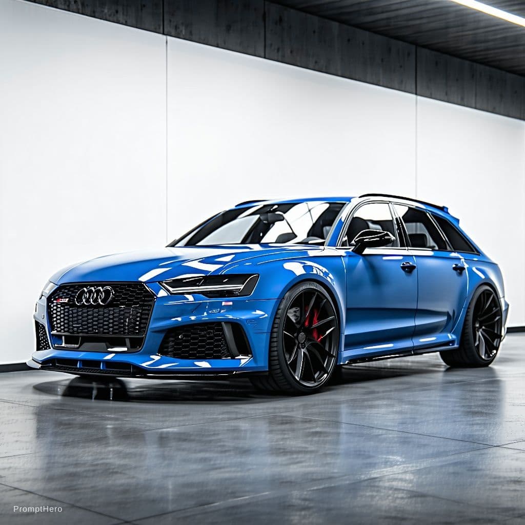 AI generated: audi rs6 sedan c9