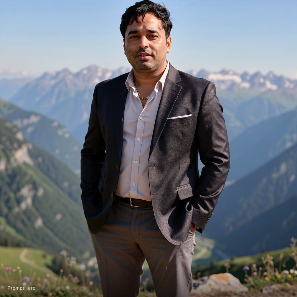 AI generated: isme acha sa mountains ka view ho background me ,,,or jo achi se pose ho usme convert kr dena,, or j...