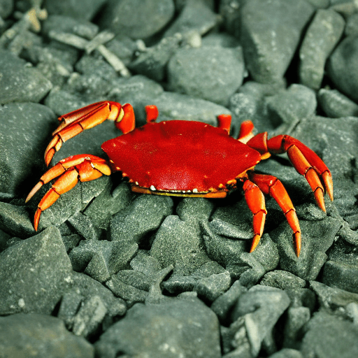 AI generated: mysterious crab, green background, comfortable scene
