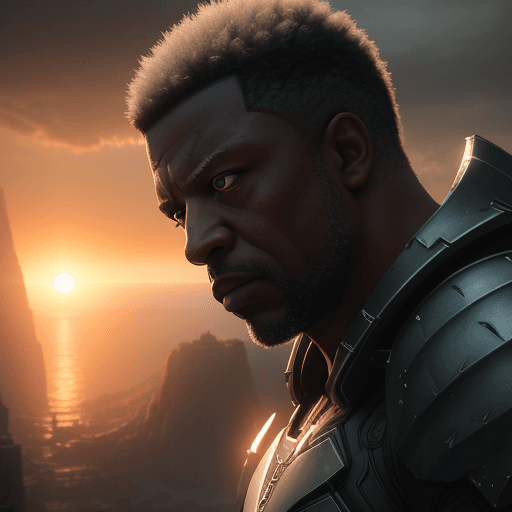 AI generated: Photo of a ultra realistic, blade marvel dramatic light, pale sunrise, cinematic lighting, battered,...