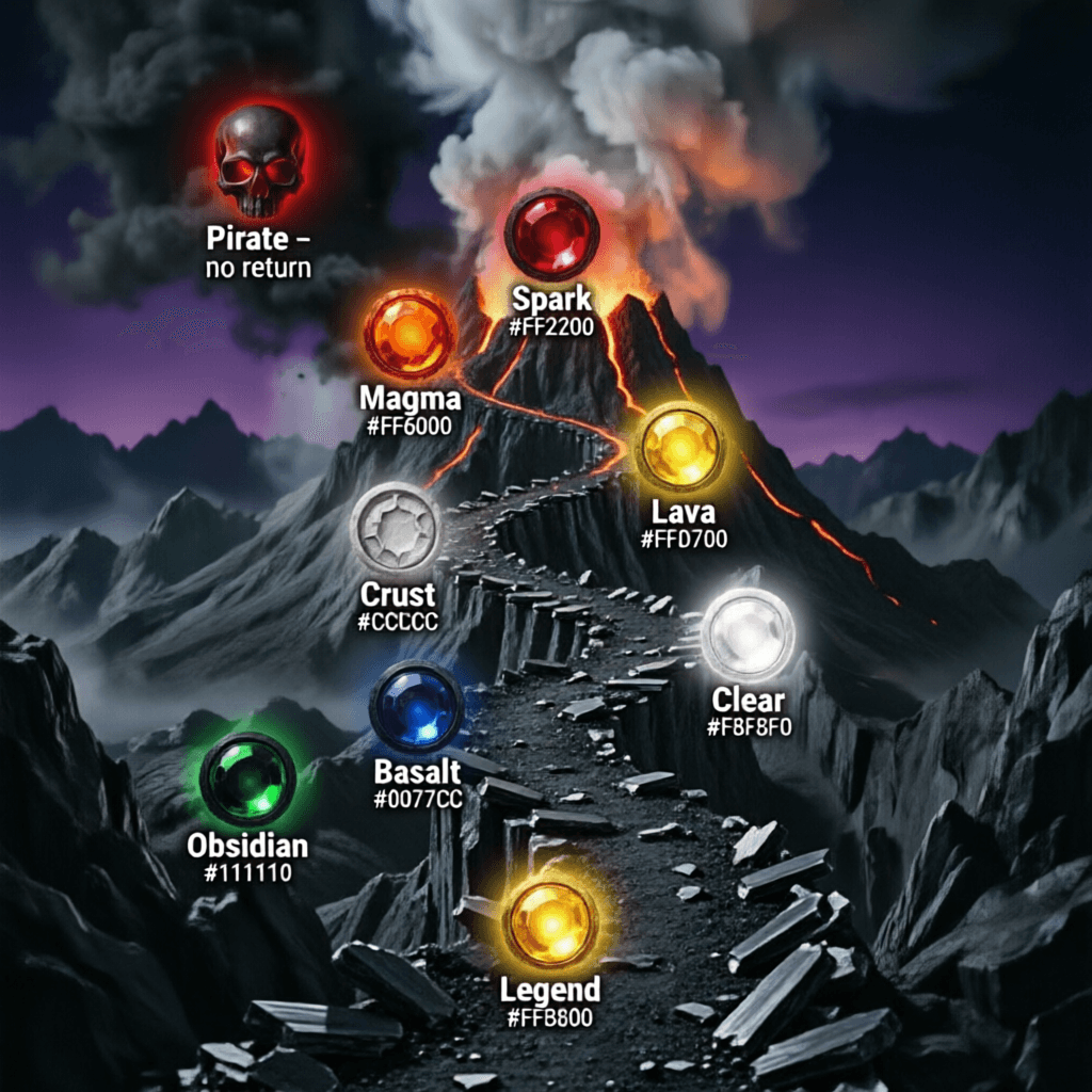 AI generated: 
-remove the lava lake at the bottom and fill with dark mountain with dark colour.
-Subtitute the la...