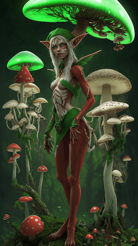 AI generated: Santa's Elf, correct anatomy, human, elf, perfect face, perfect skin, fungal infection, infected, mu...
