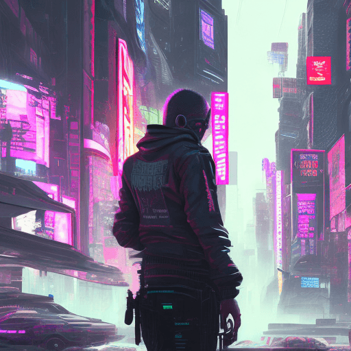 AI generated: cyberpunk website
