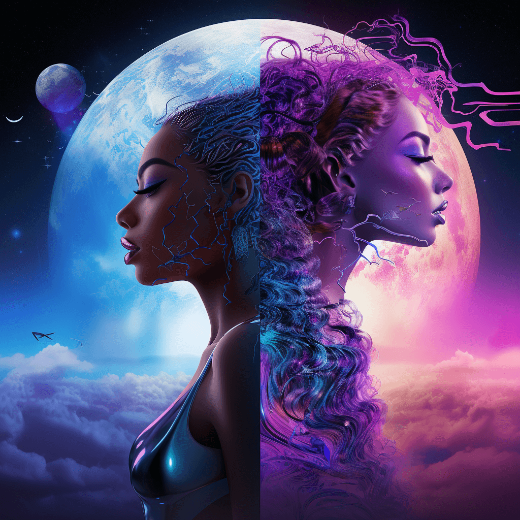 AI generated: in the perfect of dreams 2 official trailer, in the style of dreamlike atmospheres, album covers, da...