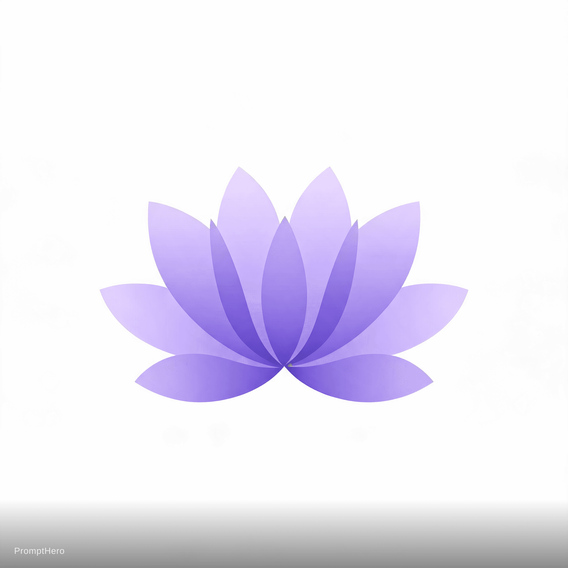 AI generated: A minimalist yoga studio logo mark featuring a geometric lotus flower 
with 8 symmetrical petals, bu...