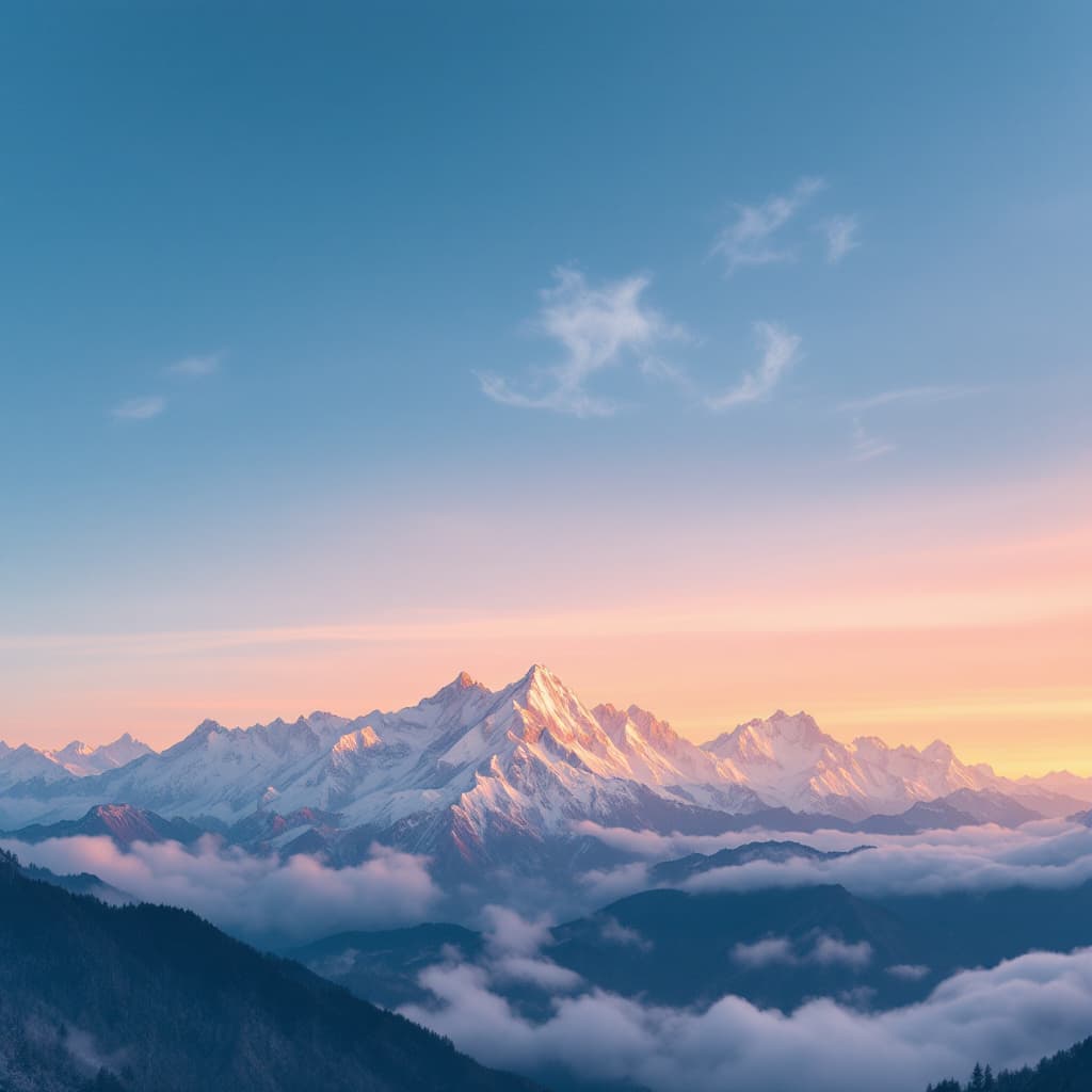 AI generated: The Himalayan Mountains as seen by a drone in daylight