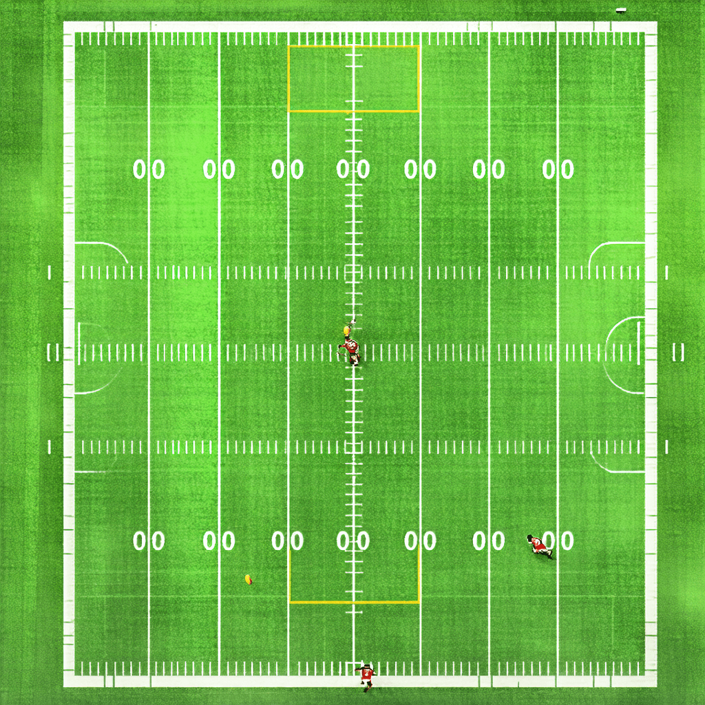AI generated: football field game art