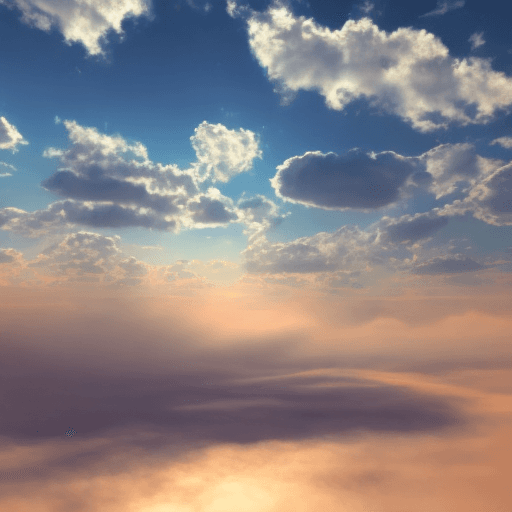 AI generated: hyper realistic stock video maximum 30 seconds of a boat floating over clouds 
