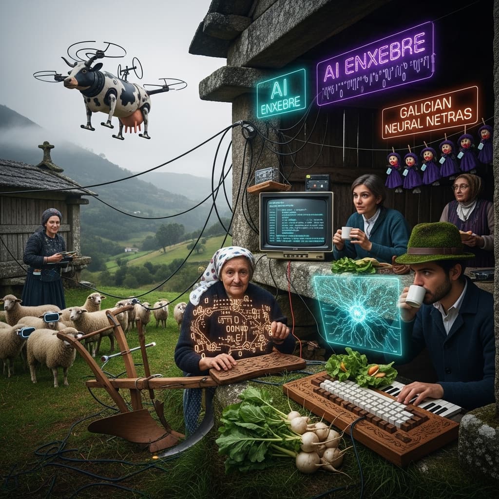 AI generated: create the most absurd image you can imagine about rural hackers wich is a project about to get more...