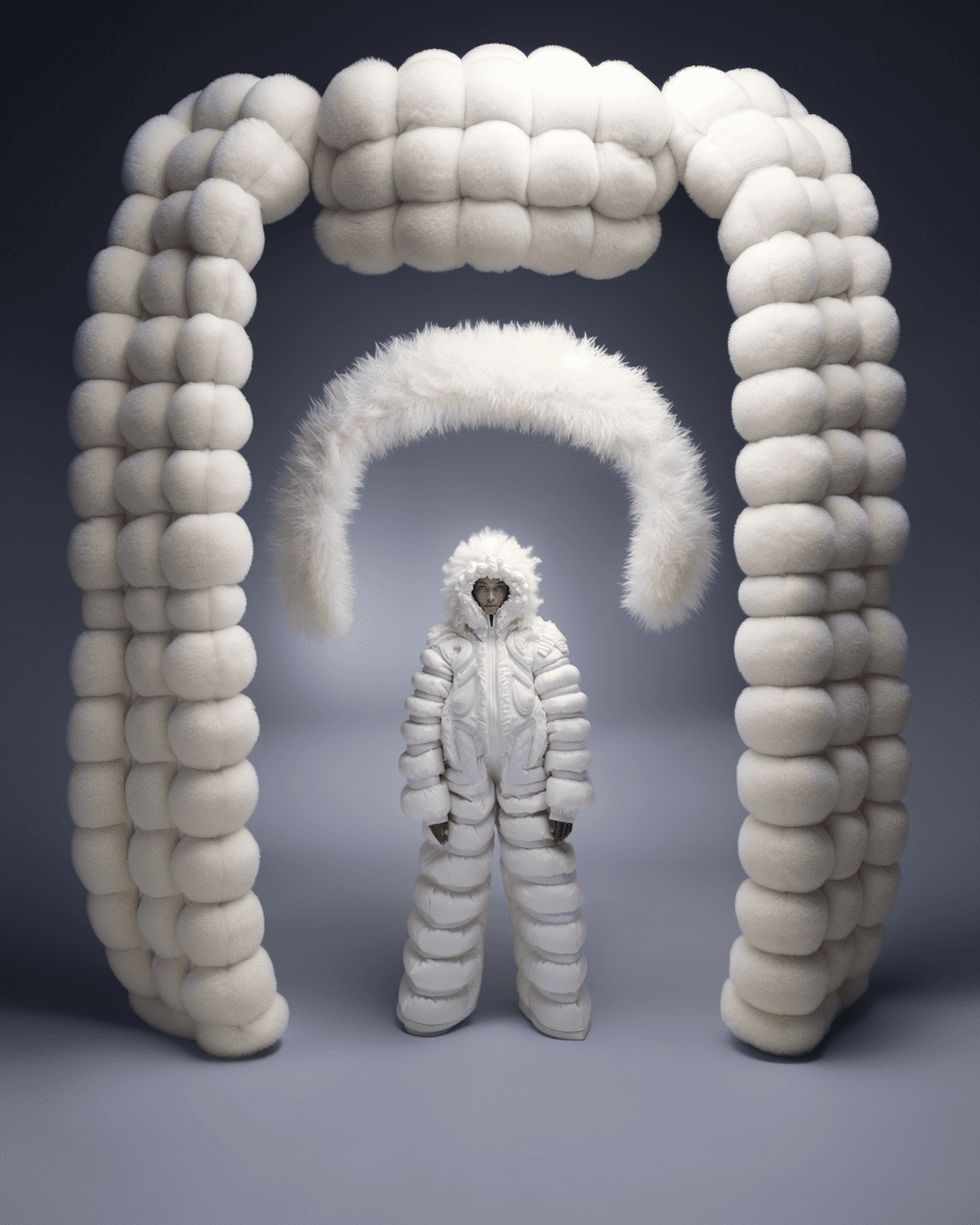 AI generated: milky adidas collection 