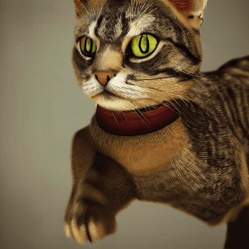 AI generated: cat wearing armor lunging towards the camera Trending on Artstation DeviantArt Pinterest furaffinty ...