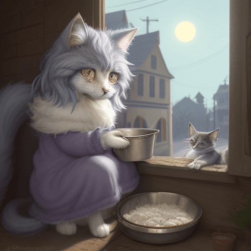 AI generated: Once upon a time, in a cozy little town, there lived a stray cat named Luna. She roamed the streets,...