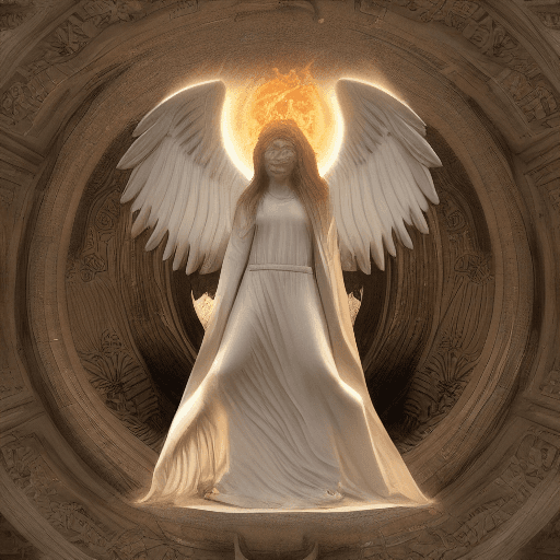 AI generated: lucifer, morning star, angel halo, holy fire, photorealistic, hyper realistic, super detailed, 3D, 8...