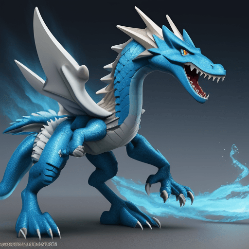 AI generated: dragão azul
r