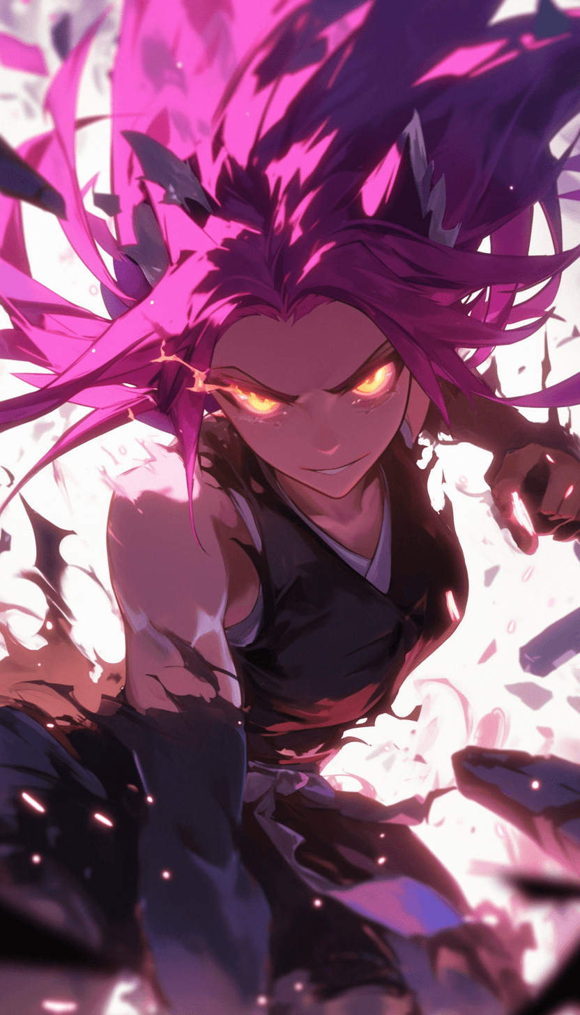 AI generated: masterpiece, best quality, expressive eyes, luminous, perfect face, Yoruichi Shihōin from Bleach ani...