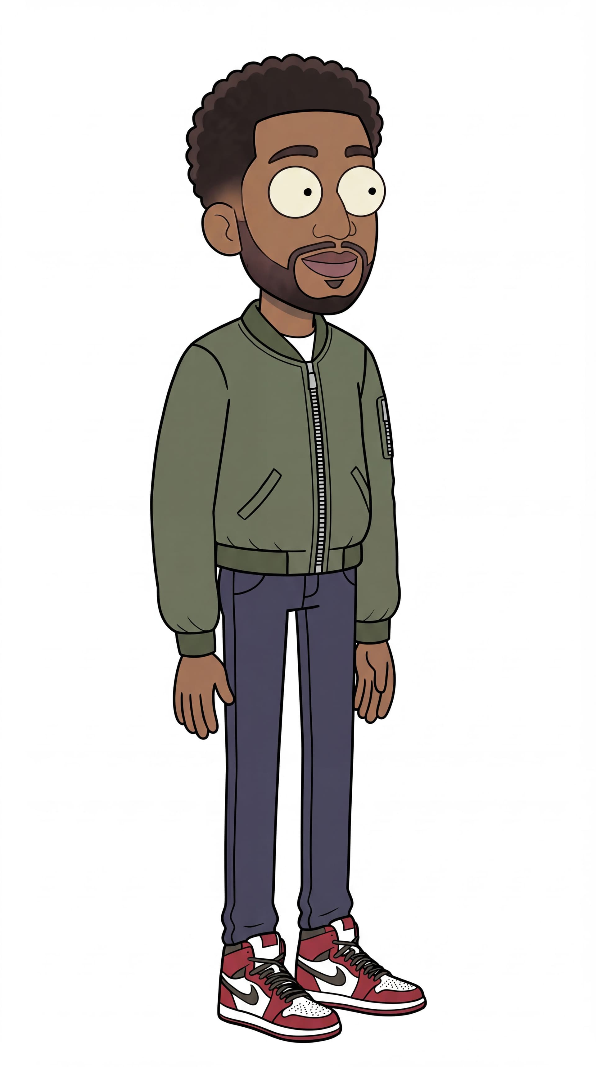 AI generated: Create him in 3/4 view position