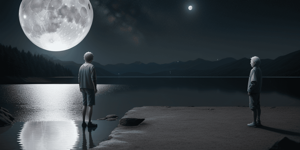 AI generated: Raw photo, detail, fujifilmxt3, ray tracing, 8k uhd, hdr, a computer game player stands on the shore...