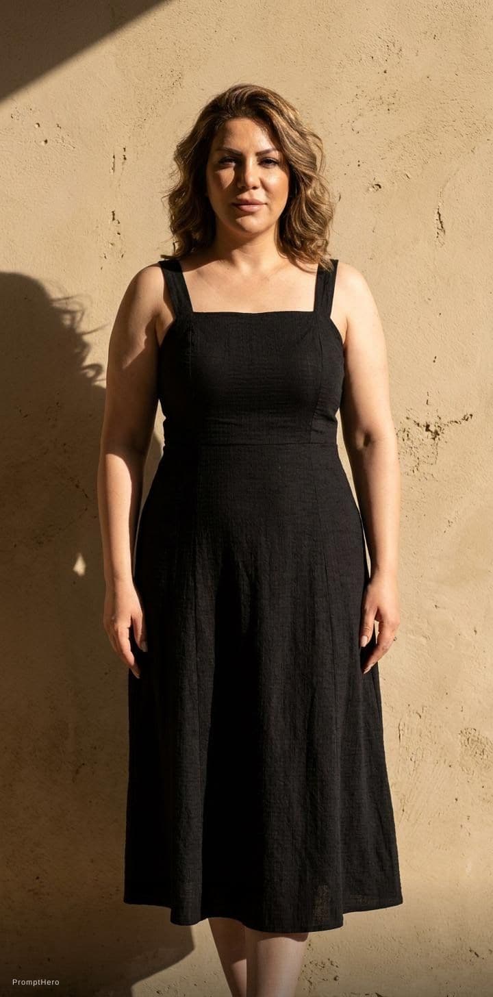 AI generated: high-resolution photograph, woman, stunning use of shadows, in the syle of crisp lines and forms,  U...