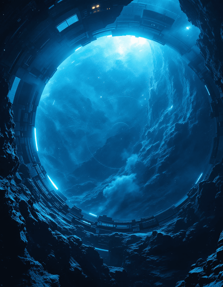 AI generated: A space station called "the wheel". Star Wars vibes.